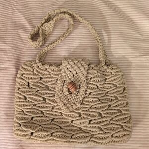 Vintage Macrame Purse Handbag